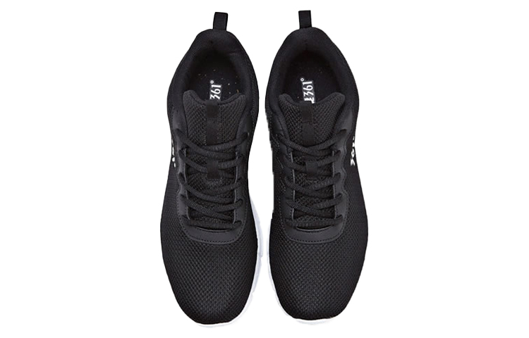 361° Lightweight Low-Top Running Shoes Men's Black White