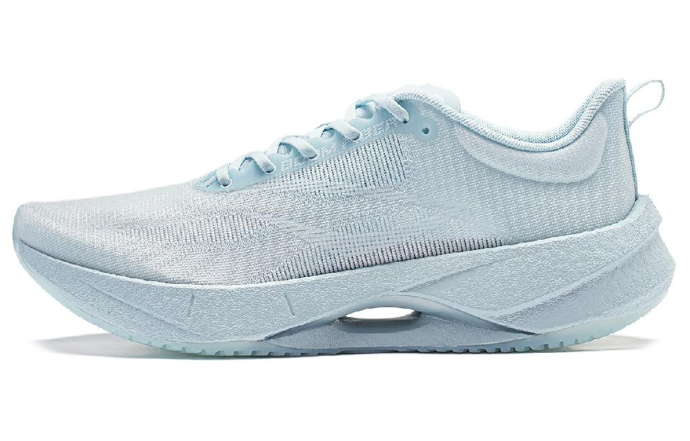 LiNing Super Light 21 Cushioned Slip Resistant Abrasion Resistant Breathable Low Top Casual Running Shoes Women's Blue