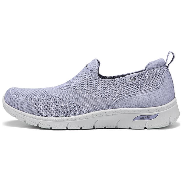 Skechers ARCH FIT REFINE Wear-Resistant Low-Top Casual Shoes Women's Light Purple