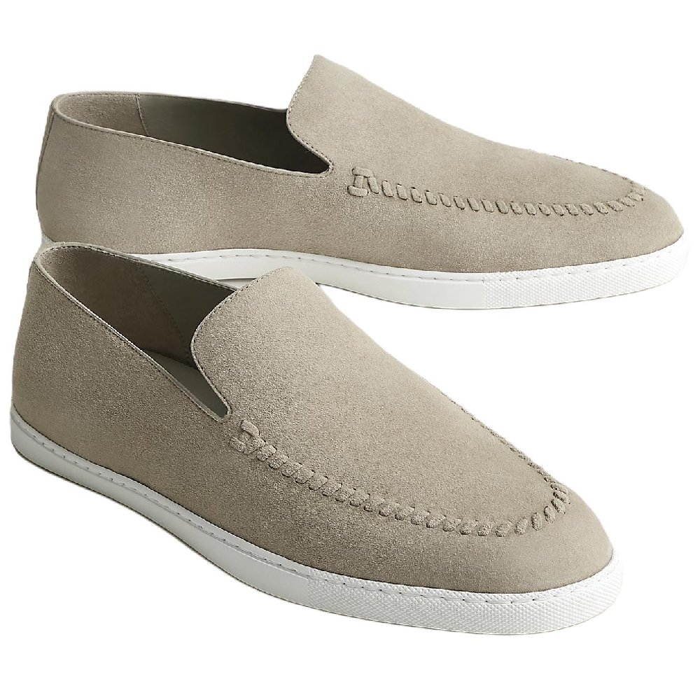 HERMES Julian Loafers Men's Beige
