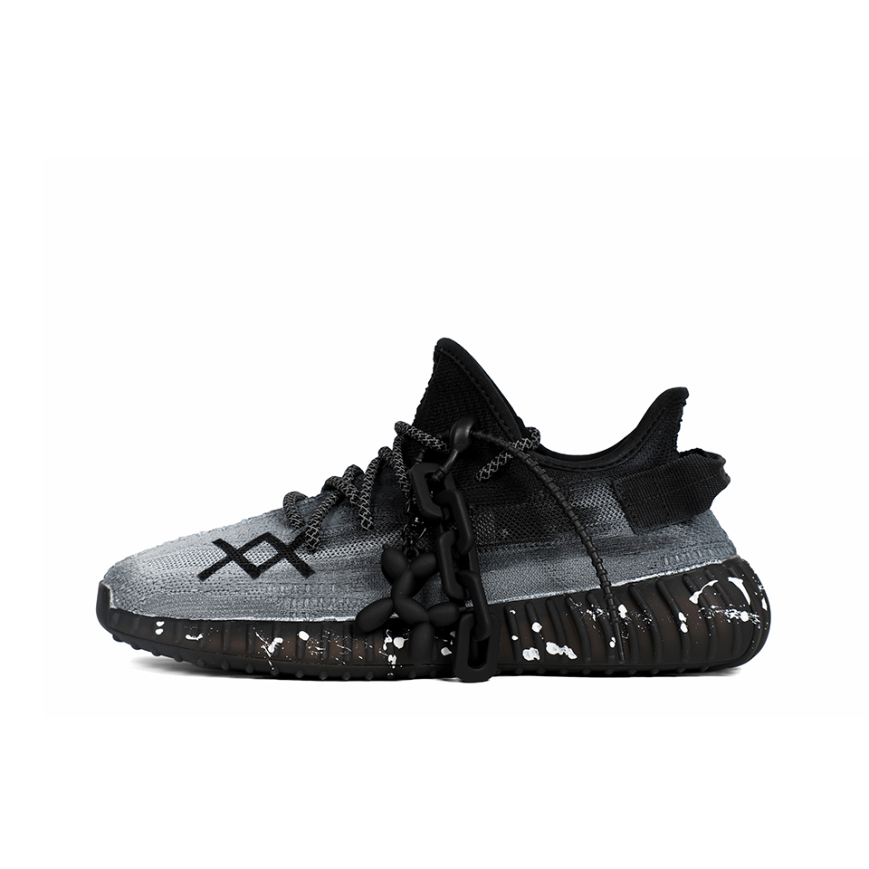 Adidas Originals Yeezy Boost 350 V2 Casual Shoes Unisex Low-Top Black White