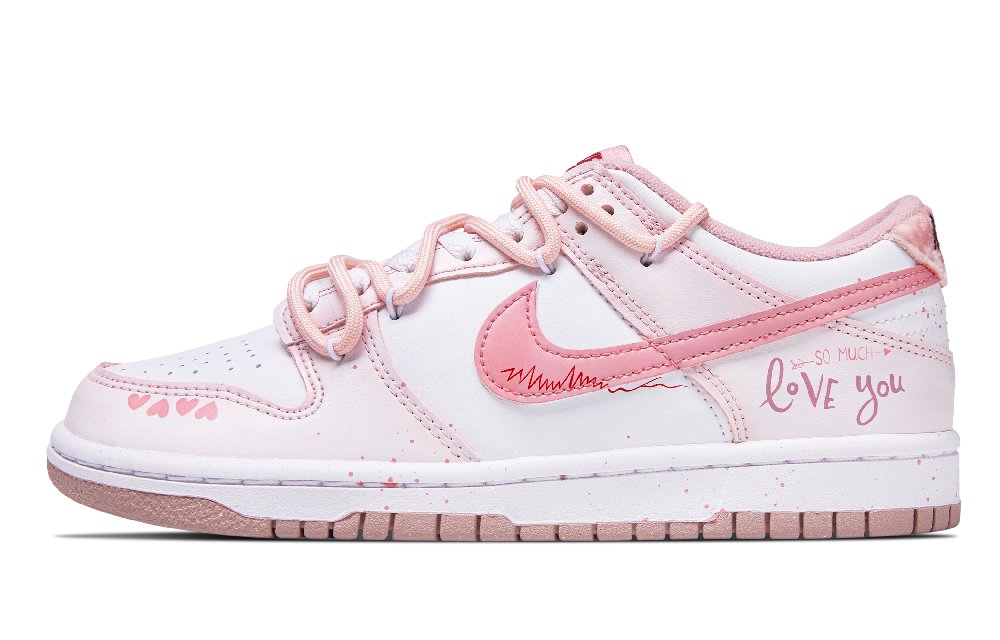 Nike Dunk Low Top Skateboard Shoes Unisex Light Pink