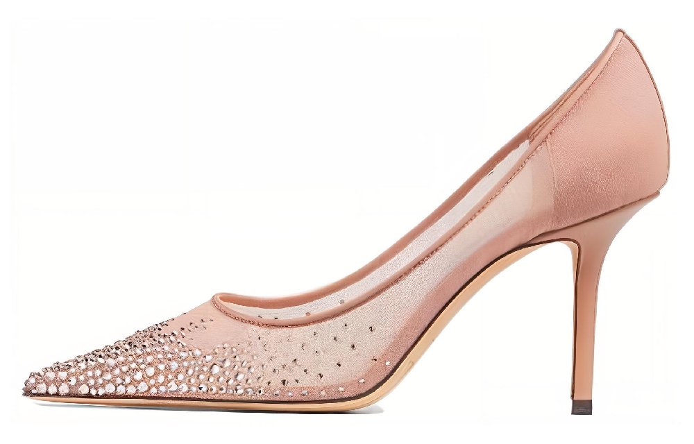 Jimmy Choo LOVE 85 Slim Heel High Heels 8.5cm Women's Pink