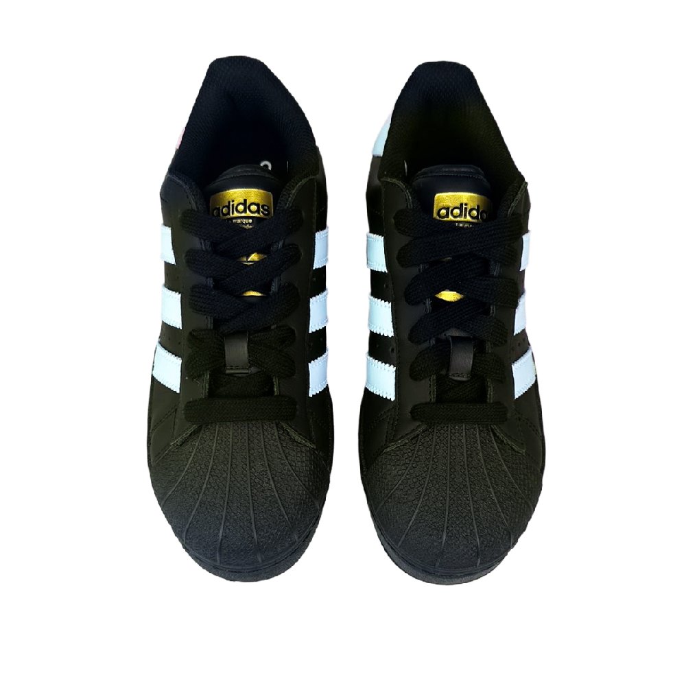 Adidas Originals SUPERSTAR XLG Anti Slip Wear Resistant Low Top Skateboard Shoes Unisex Black Blue