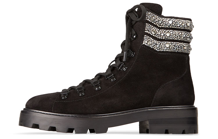Jimmy Choo Eshe Flat Martin Boot Women's Black купить в интернет-магазине Yoocart с быстрой доставкой по России.