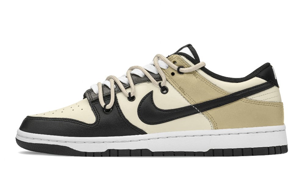 Nike Dunk Anti-Slip Wear-Resistant Low-Top Skateboard Shoes Unisex Earth Yellow