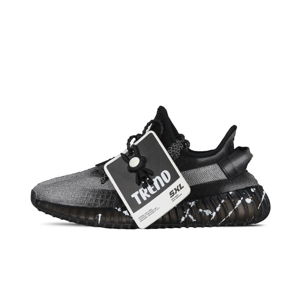 Adidas Originals Yeezy Boost 350 V2 Low-Top Casual Shoes Unisex Black Silver