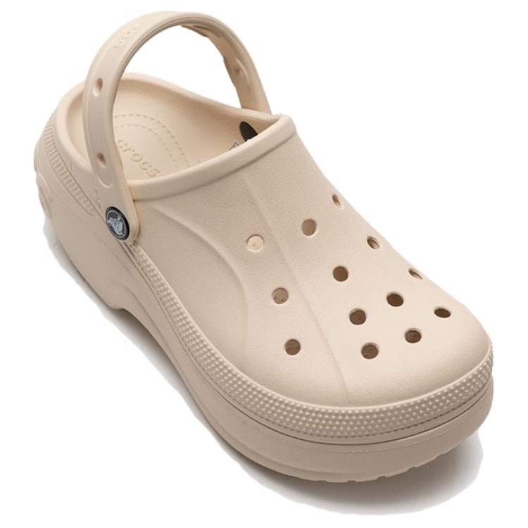 Crocs Abrasion-Resistant Slip-Resistant Wrap-toe Slippers Unisex Apricot