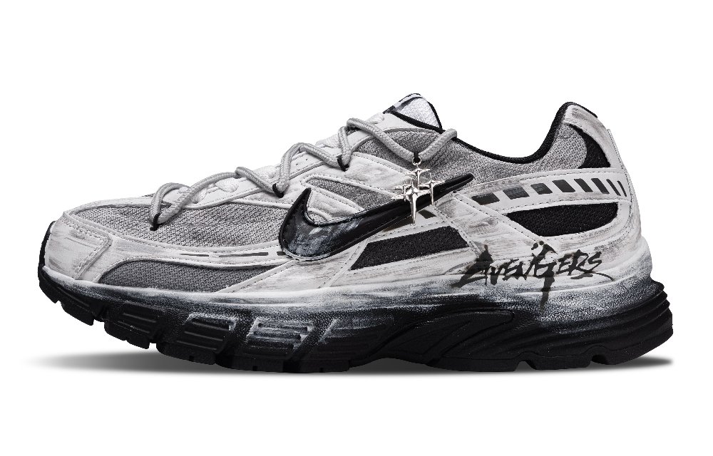 Nike Initiator Abrasion Resistant Low Top City Commute Running Shoes Unisex Gray Black