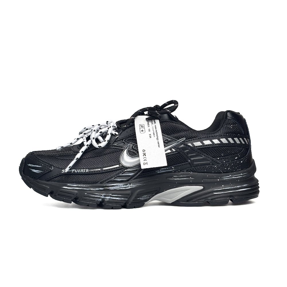 Nike Initiator Abrasion Resistant Low Top Casual Running Shoes Men's Black White