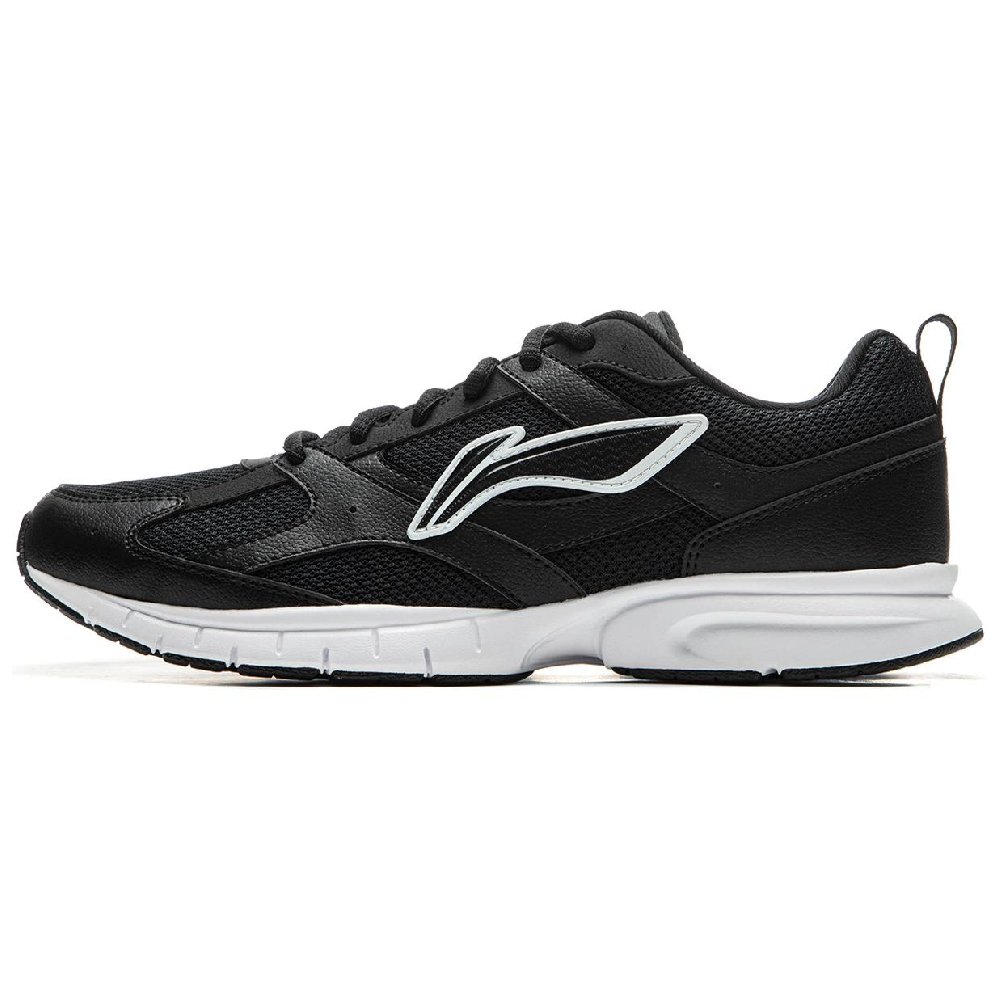 LiNing R037 Shock Absorbers Slip Resistant, Abrasion Resistant, Breathable Low Top Running Shoes Men's Black