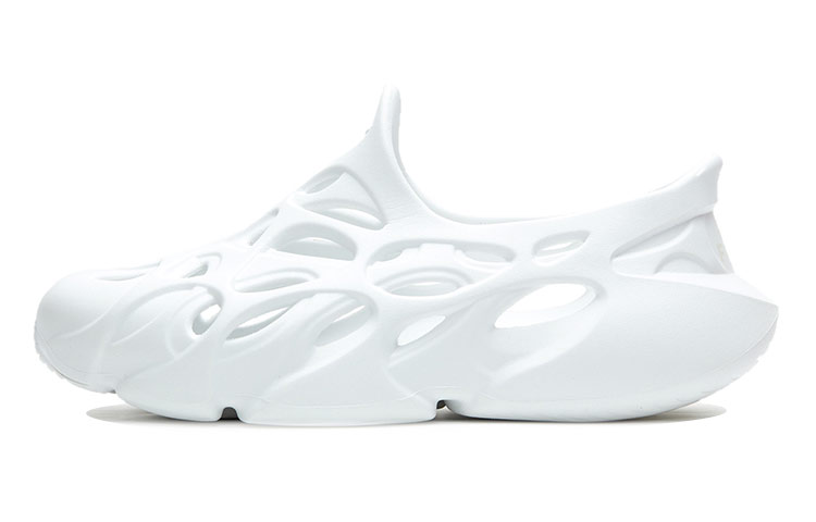 LiNing BADFIVE Fast Recovery Slide Clogs Men's White