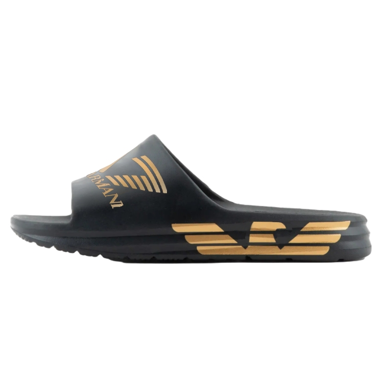EMPORIO ARMANI EA7 Slide Slippers Men Black