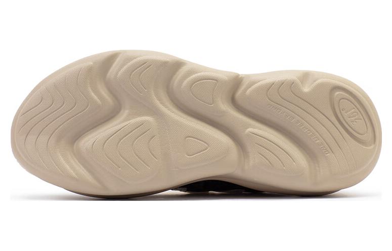 361° Anti-Slip Wear-Resistant Low-Top Chunky Sneakers Women's Beige Black