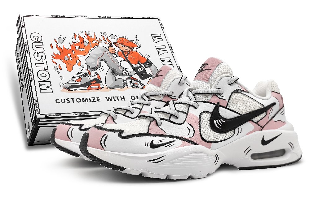 Nike Air Max Fusion Cushioning Low-Top Casual Shoes Women's Pink White