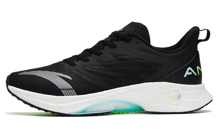 Anta MACH 3.0 Anti Slip Wear Resistant Low Top Running Shoes Men's Black Green