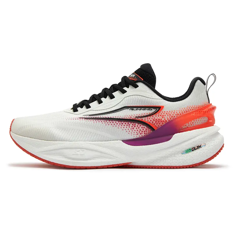 361° Speed Boost CQT2.0 Anti-Slip Wear-Resistant Low-Top Casual Running Shoes Men's White