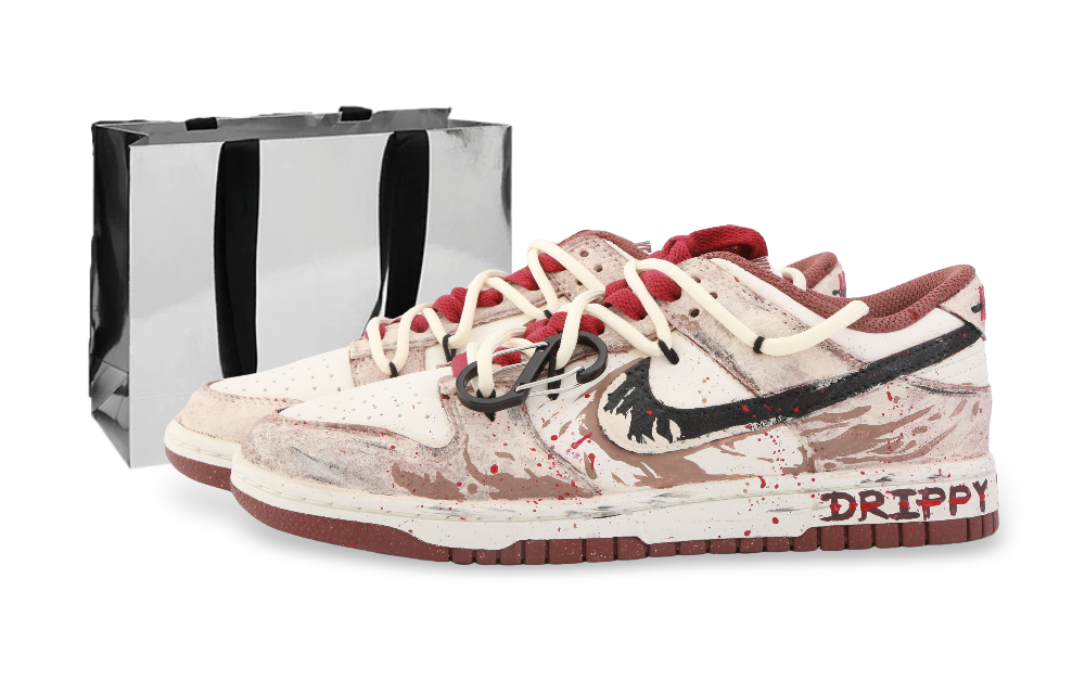 Nike Dunk Crazy Max Cushioning, Wear Resistant Low Top Skateboard Shoes Unisex Beige