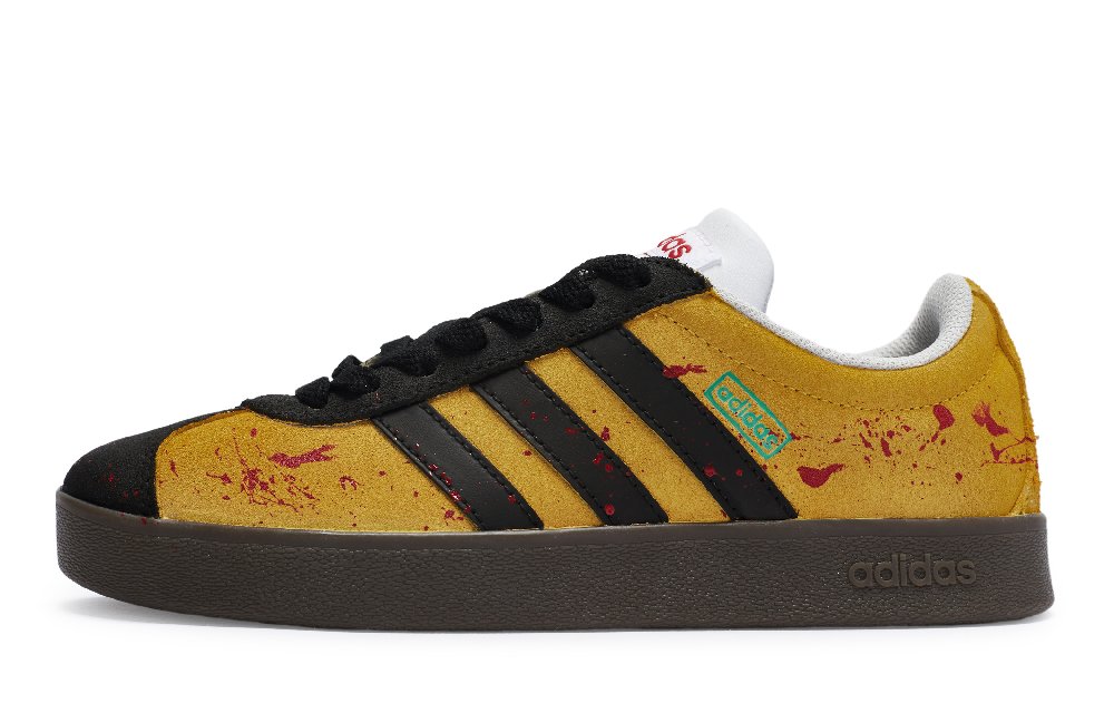 Adidas Neo Vl Court 811 Manufactured Death Game Low-Top Skateboard Shoes Unisex Yellow Black