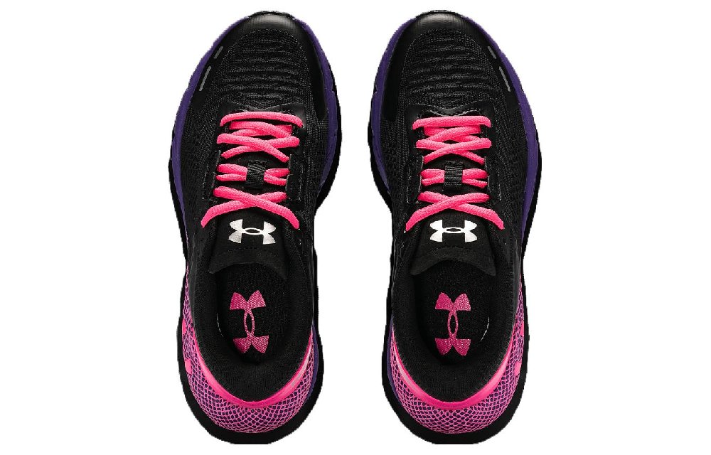 Under Armour HOVR Phantom Wear resistant And Lightweight Low top Running Shoes Women's Black Pink
