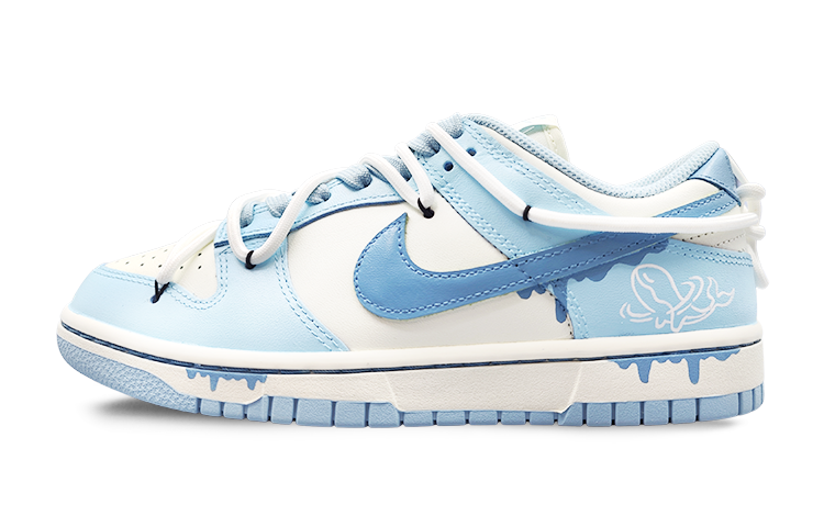 Nike Dunk Low 'OceanBliss' Low-Top Skateboard Shoes Women's White Blue