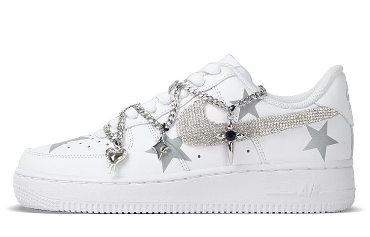 Nike Air Force 1 Low-Top Skateboard Shoes Women's White