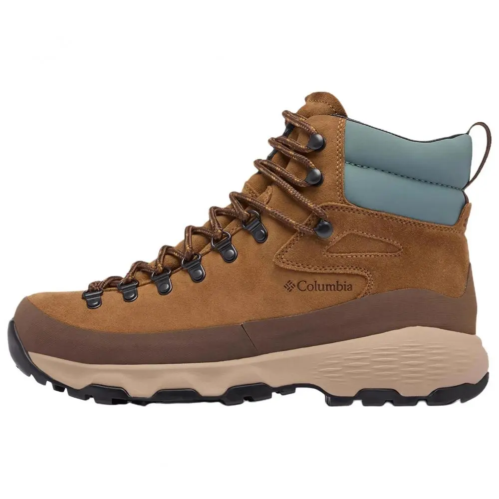 Columbia Slip Resistant Waterproof Mid top Mountaineering Hiking Shoes Men's Brown