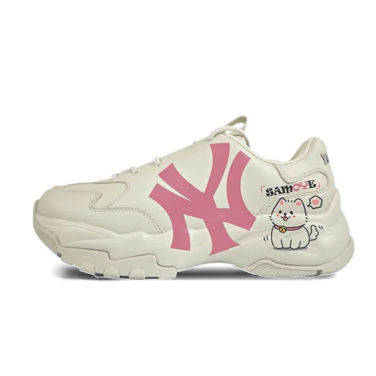 MLB Big Ball Chunky Low-Top Chunky Sneakers Unisex Ecru