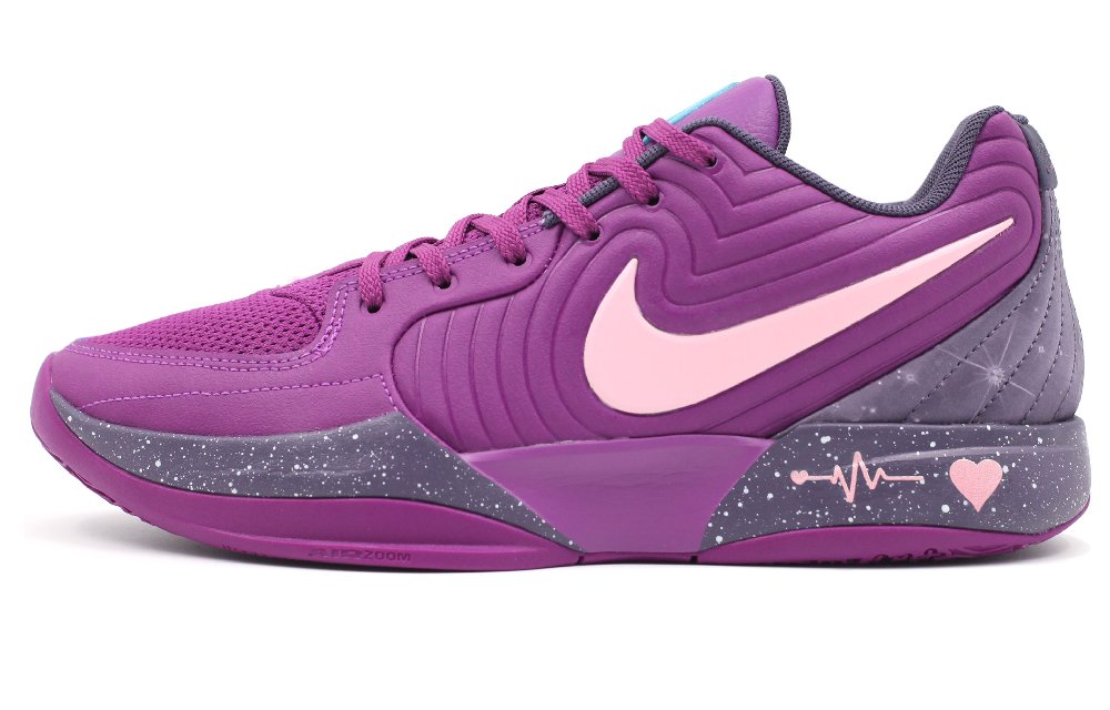 Nike Ja 2 Cushioning Anti-Slip And Wear-Resistant Low-Top Basketball Shoes Men's Purple