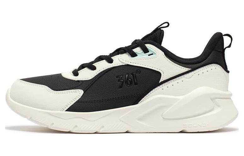 361° Cushioning Slip Resistant Low Top Running Shoes Women's White Black