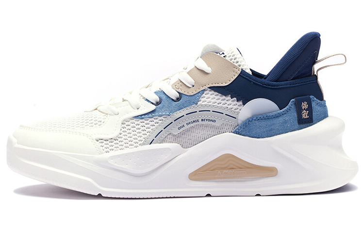 361° Anti-Slip And Wear-Resistant Breathable Low-Top Casual Shoes Men's White Blue купить в интернет-магазине Yoocart с быстрой доставкой по России.