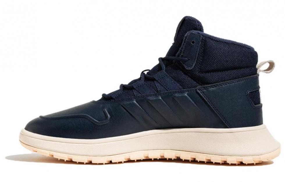 Adidas Neo FUSION STORM Cushioning Wear Resistant Mid Top Casual Shoes Unisex Navy Blue