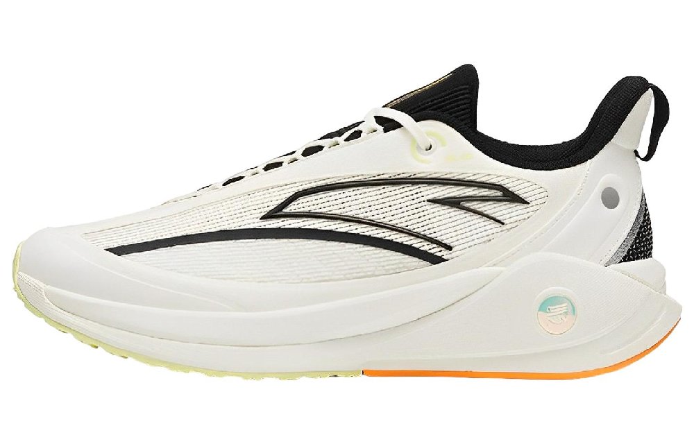 Anta C37 3.0 Slip Resistant, Abrasion Resistant, Breathable Low Top Running Shoes Men's Black White Green