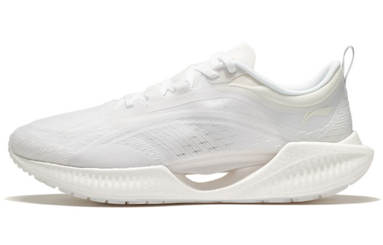 LiNing Super Light 19 Anti-Slip Wear-Resistant Low-Top Running Shoes Standard White