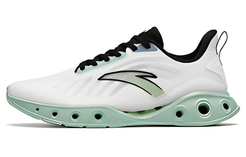 Anta Little Energy Ring Anti-Slip Wear-Resistant Low-Top Running Shoes Men's White Green