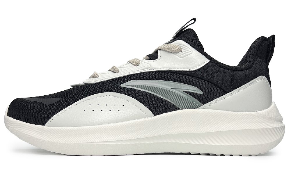 Anta Non-slip Lightweight Low-Top Casual Running Shoes Men's Black White