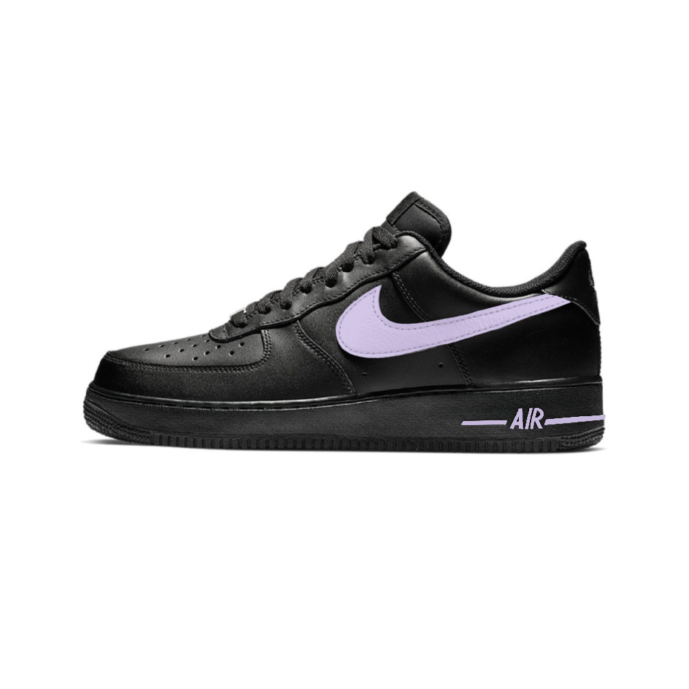 Nike Air Force 1 Slip-Resistant Low-Top Skateboard Shoes Unisex Light Purple