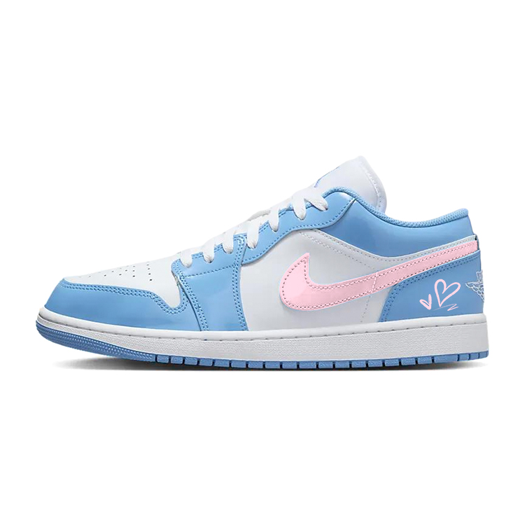 Jordan Air Jordan 1 Vintage Basketball Shoes Unisex Low top Blue/Pink