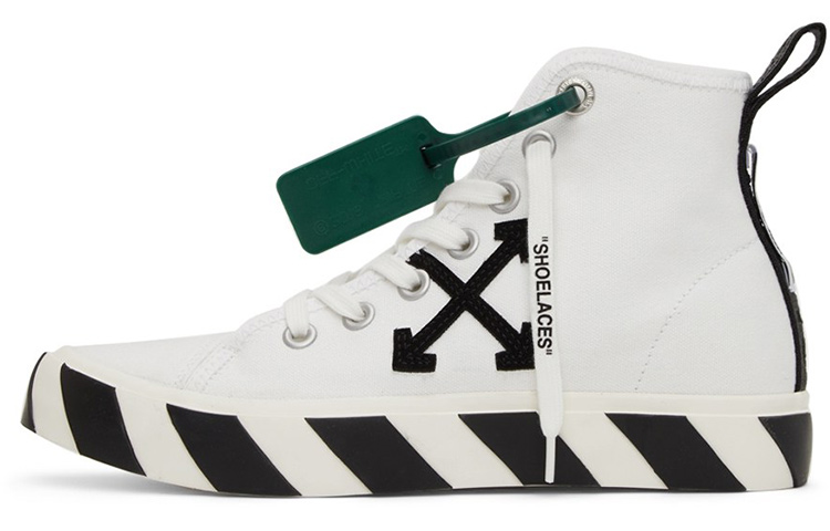 OFF WHITE Vulc Mid Canvas White Black