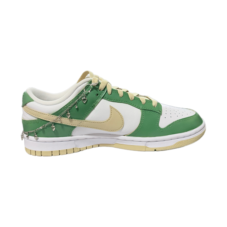 Nike Dunk Bubble Liquor Abrasion Resistant Low Top Skateboard Shoes Men's White Green