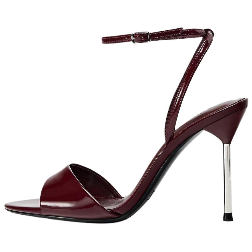 ZARA One Strap Sandals 10cm Women's Red купить в интернет-магазине Yoocart с быстрой доставкой по России.