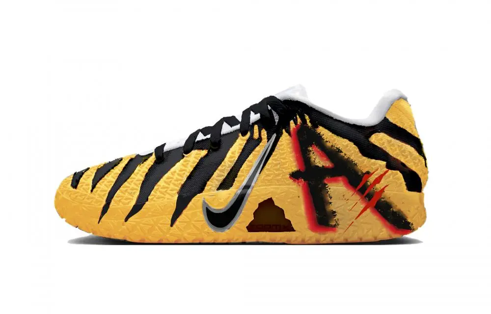 Nike Ja Morant 3 Bruce Lee Slip Resistant Low top Basketball Shoes Men's Yellow Black