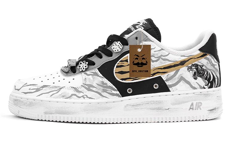 Nike Air Force 1 Skateboard Shoes Men Low-Top Black/White/Gray