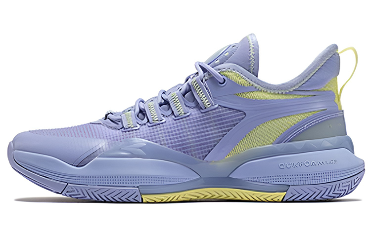 361° Shock Absorbers Slip Resistant, Abrasion Resistant, Breathable Low Top Basketball Shoes Men's Lemon Lime