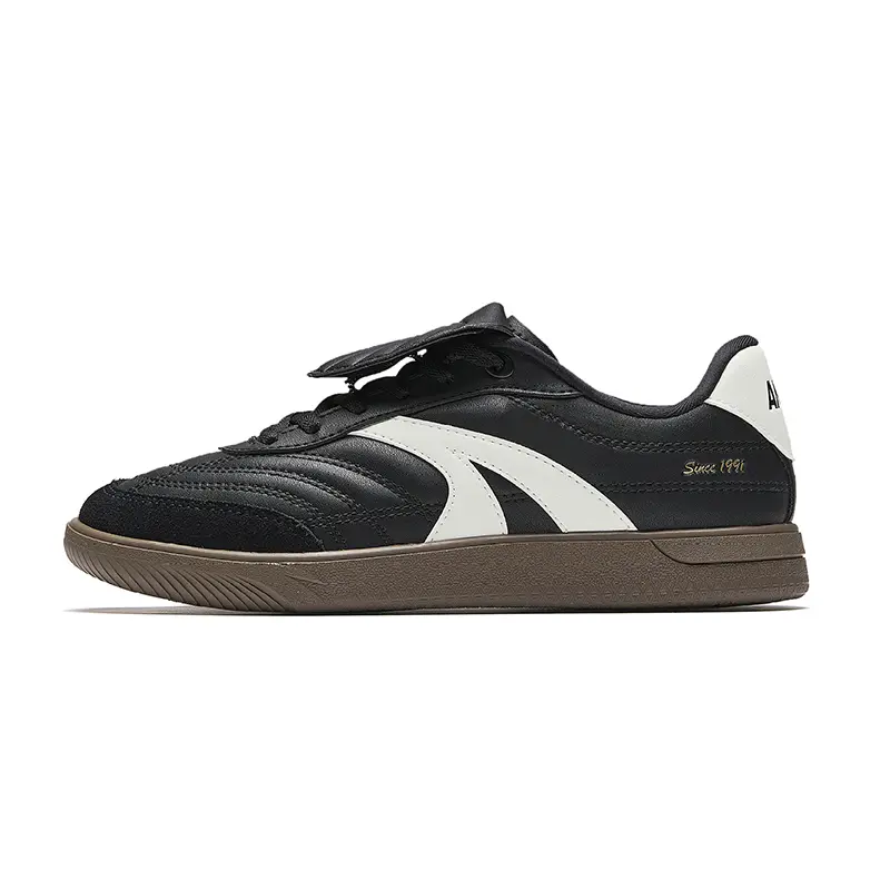 Anta Wear resistant, Lightweight, Breathable, And Non slip. Low top Skateboard Shoes Women's Black White