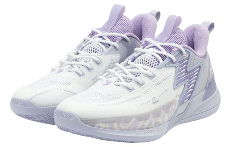 361° Big3 4.0 SWITCH Snow Mountains Anti-Slip Wear-Resistant Low-Top Basketball Shoes Men's Purple