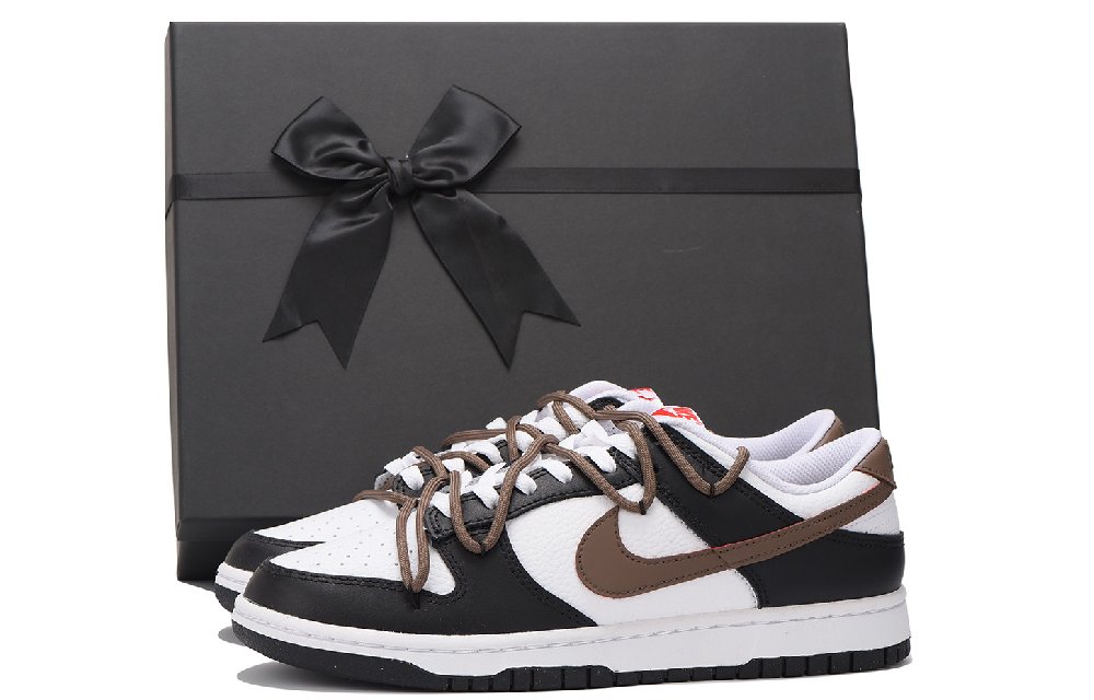 Nike Dunk Chestnut Coverage Impact Resistance Wear-Resistant Low-Top Skateboard Shoes Men's Black Brown
