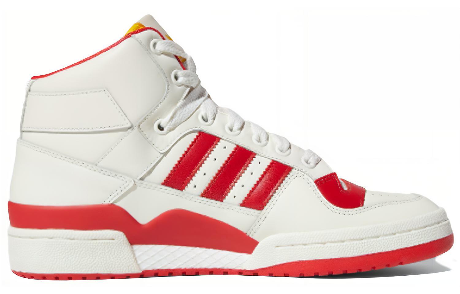 Adidas Originals FORUM Mid Rs Xl High top Skateboard Shoes Men's Beige White Red
