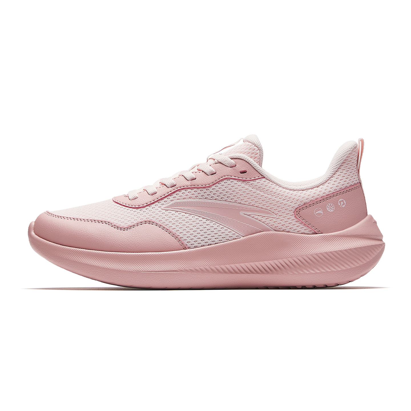 Anta Lightweight Shock Absorbers Jogging Shoes Women's Dendrobium Powder/Frosting Pink