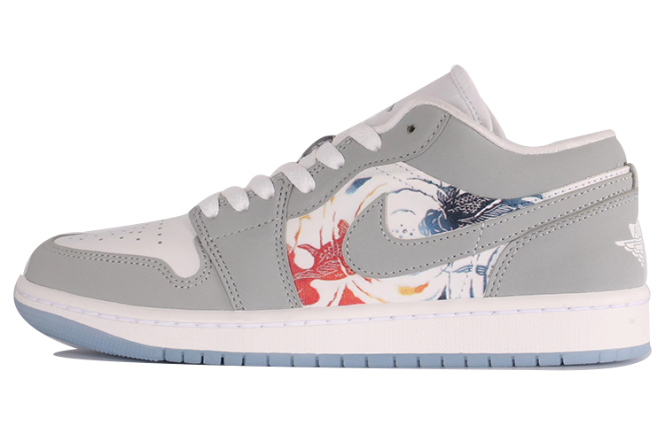 Jordan Air Jordan 1 Vintage Basketball Shoes Women's Low Top Gray
